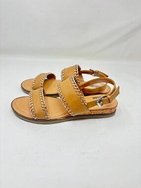 Dolce Vita Tan Strappy Sandals Wedge Heel Women’s Size 7.5